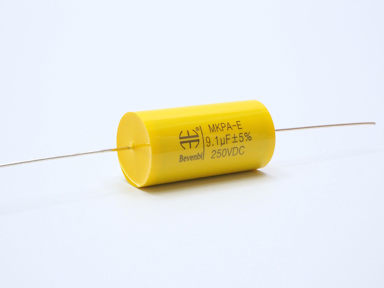 Bevenbi 9.1uF audio capacitor used in high end speakers.