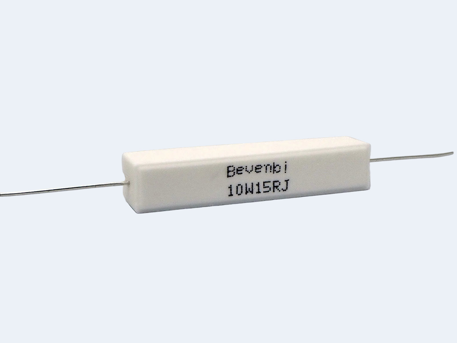 A Bevenbi 10 watt 15 ohm resistor used in speaker kits.