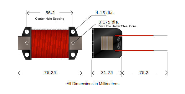 ERSE 5.0mH 18 AWG Laminated Iron Core Inductor Crossover Coil