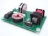 Assembled crossover network for the HT-8 home theater speaker kit.