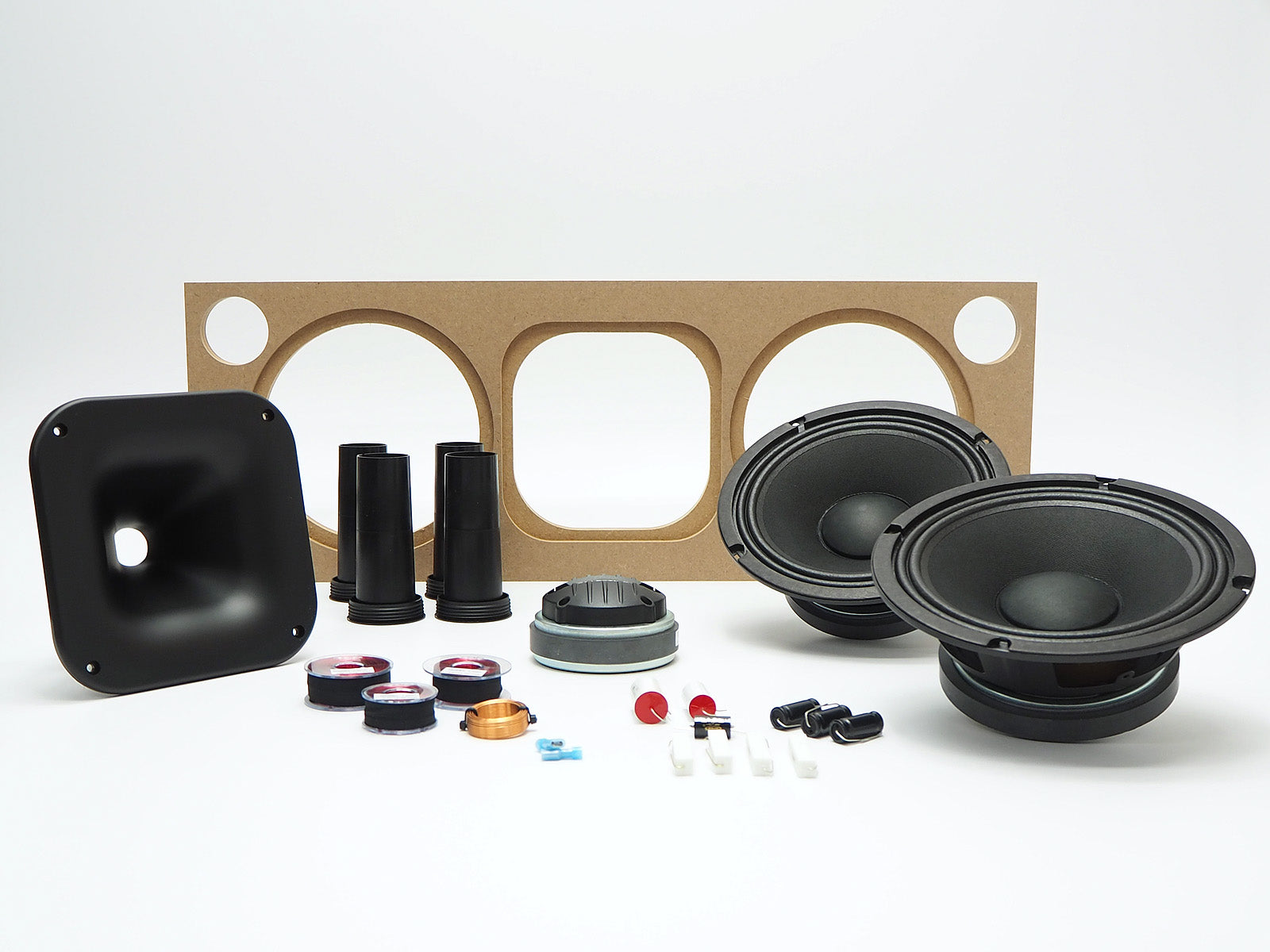 A DIY horizontal center channel speaker for home theater use.