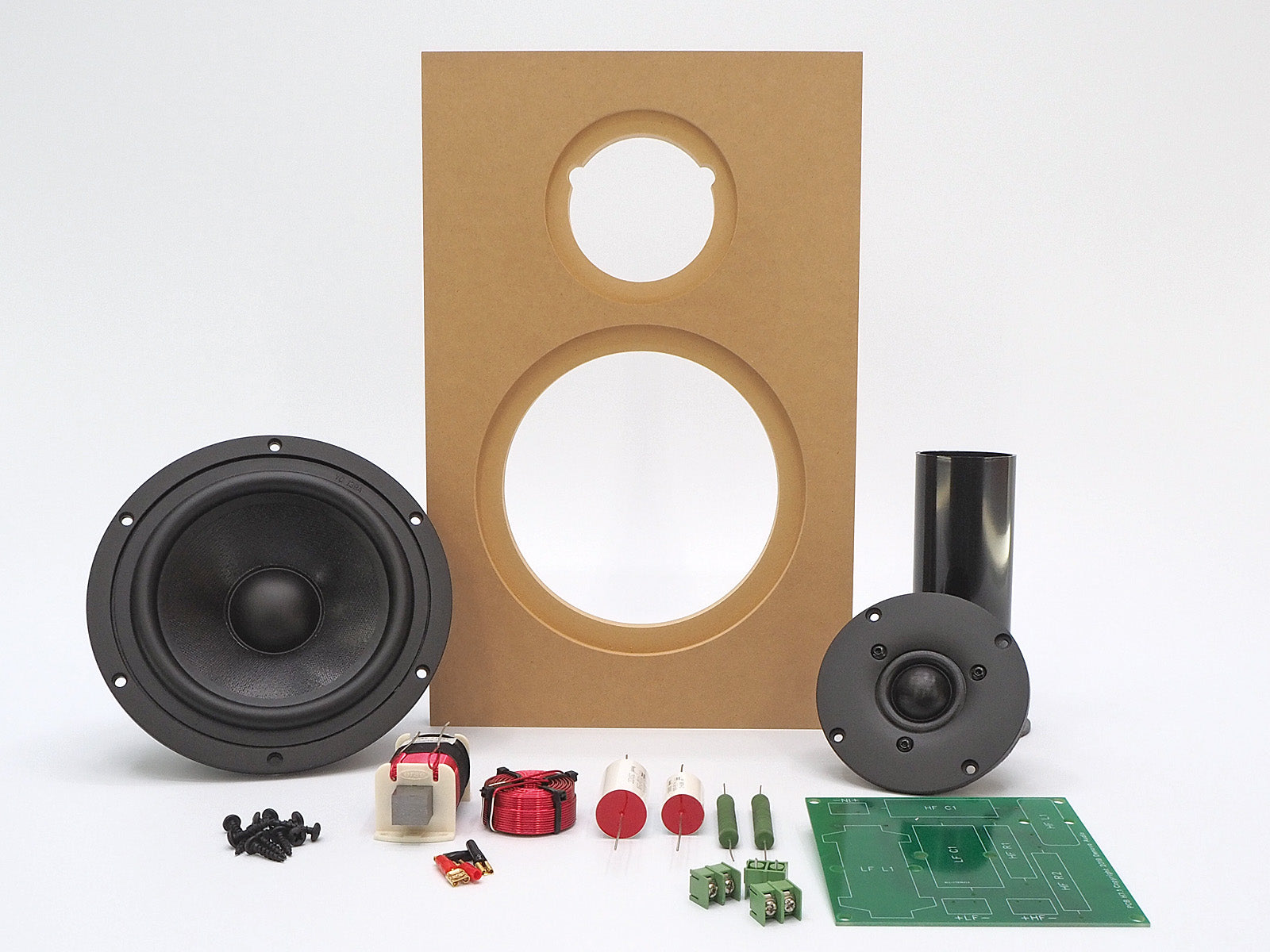 An 8 ohm home audio speaker kit using an SB Acoustics tweeter.