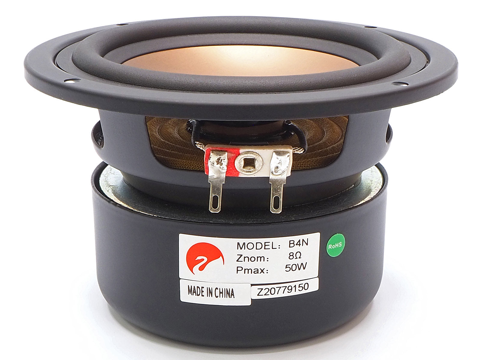 The 4" HiVi B4N midrange woofer used in the Overnight Sensation speaker kits.
