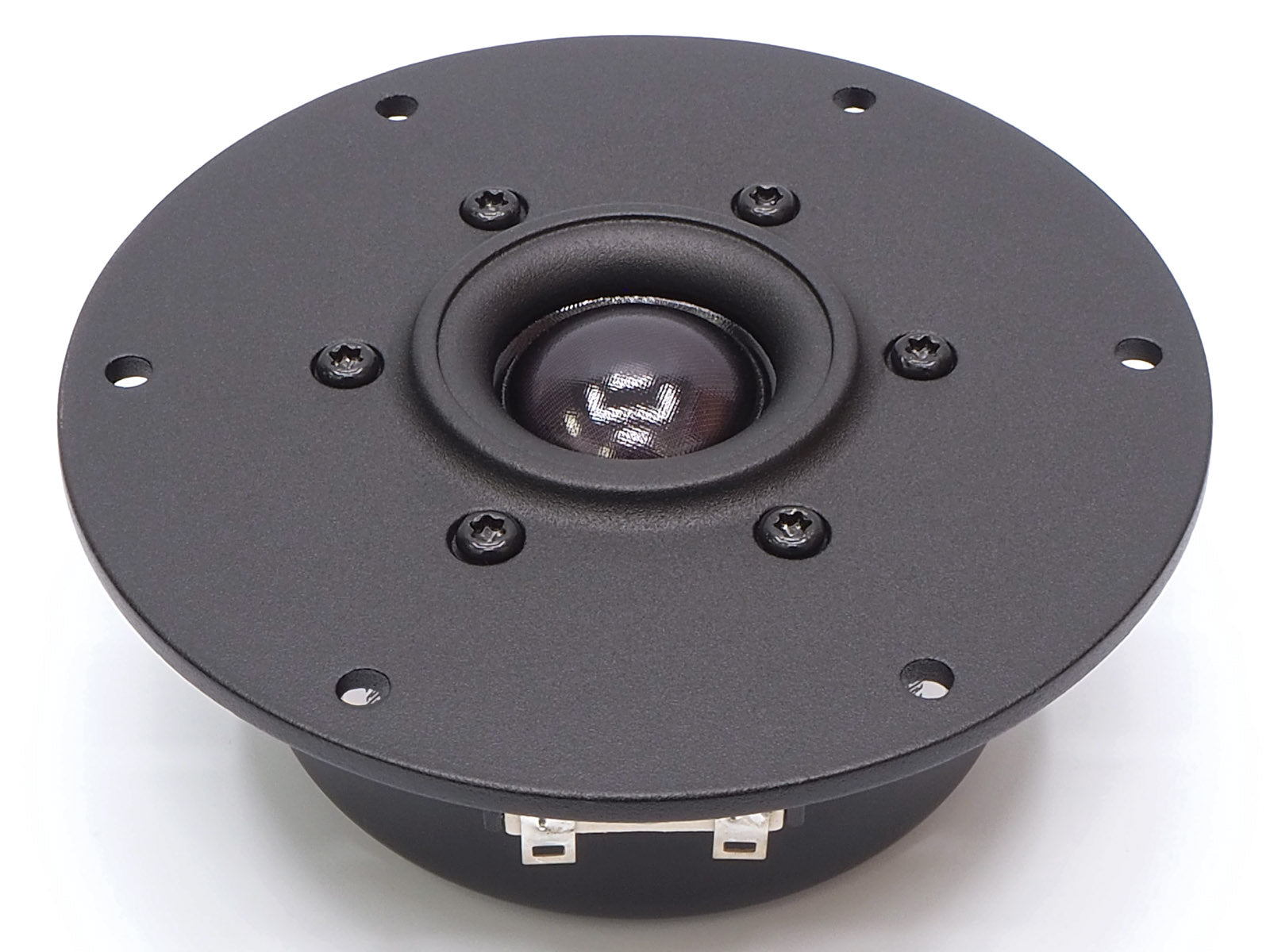 The HiVi SD1.1-A textile dome tweeter used in DIY speaker kits.