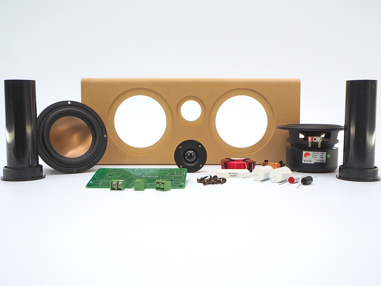 The Overnight Sensations center channel speaker kit with HiVi woofers and tweeters.