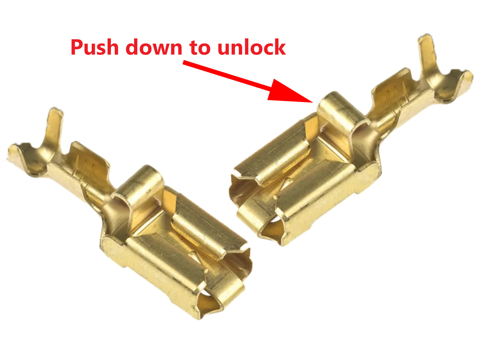 .25" (6.35mm) Female Posi-Locker 16-12 AWG Crimp Terminal 25pcs