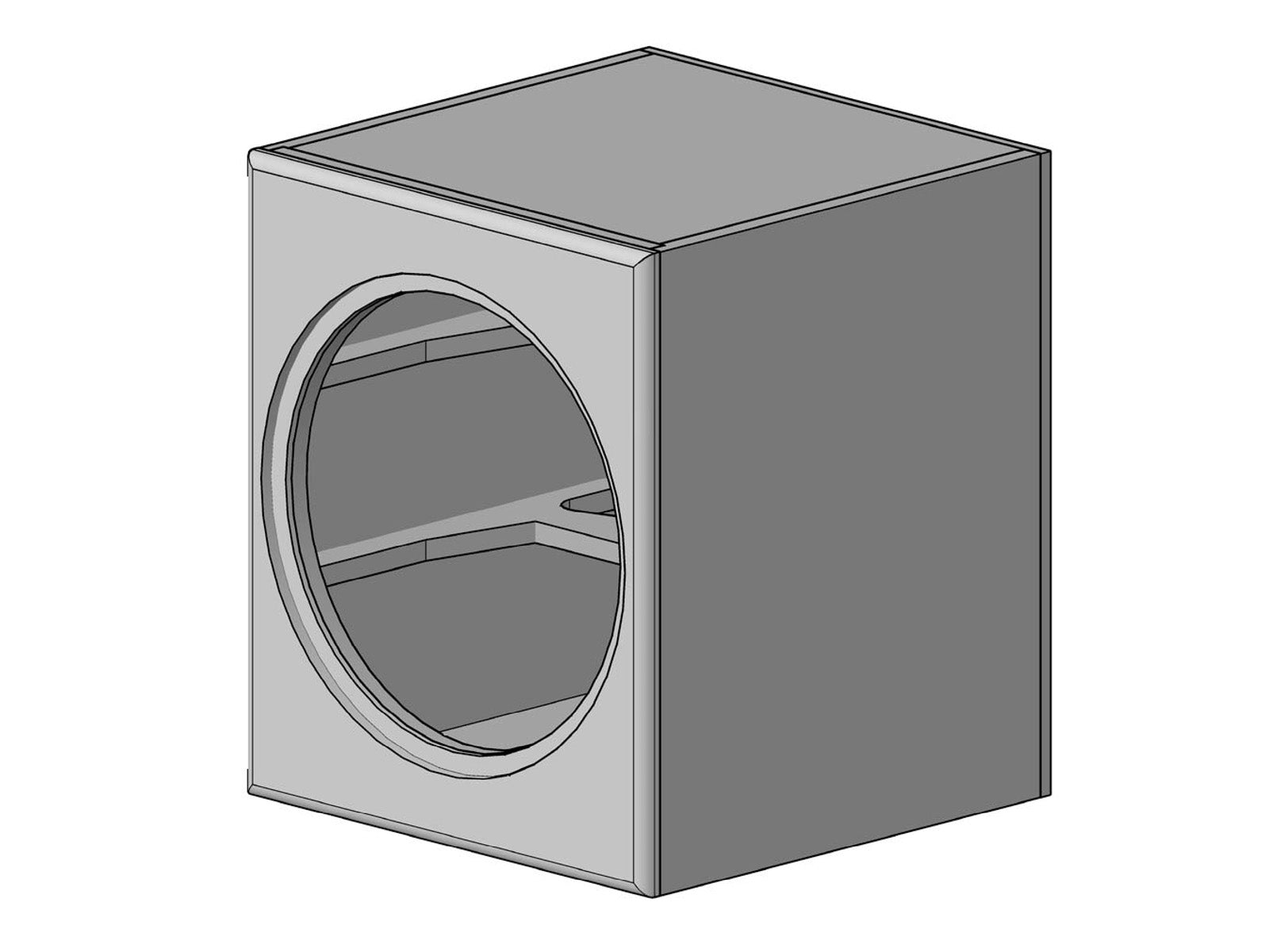 Denovo Audio Sledge M4-18 MDF 4.0cuft Subwoofer Flat-Pack for 18" Subwoofers