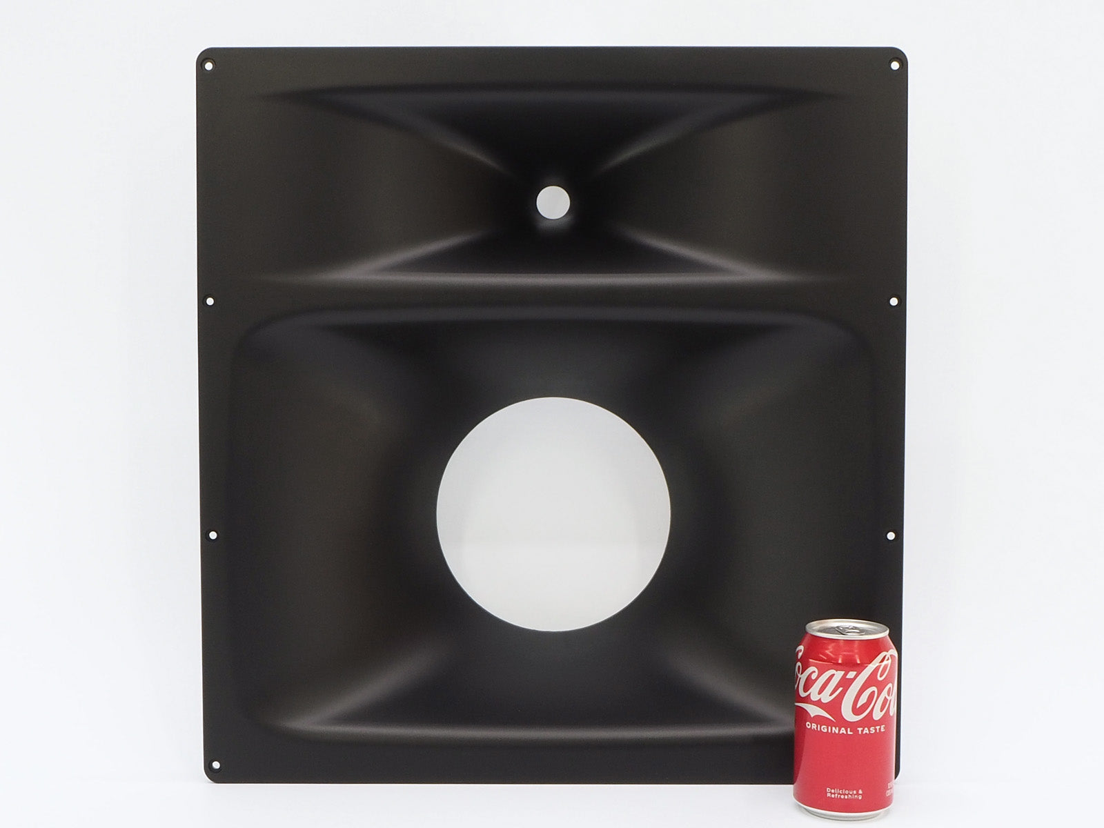 A Denovo 2-way horn used in many DIY home theater speaker kits.