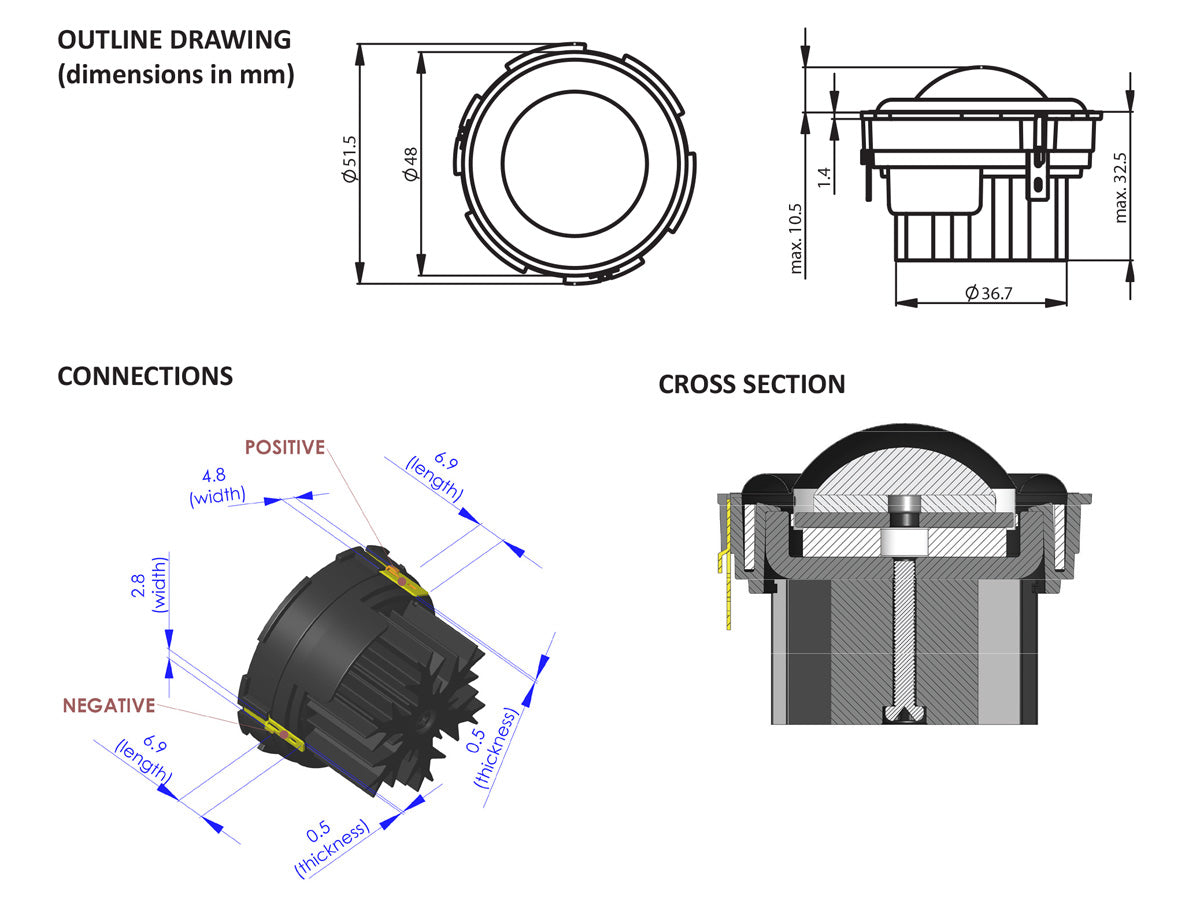 Wavecor TW030WA03 30mm Textile Dome Tweeter 4 ohm Buyout