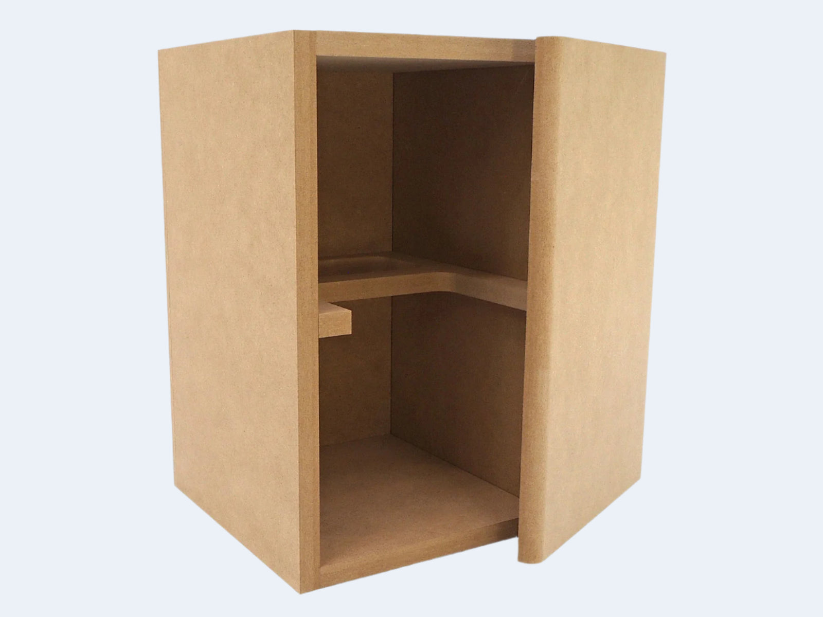 A .30 cubic foot flat pack speaker cabinet made from premium Carb 2 compliant MDF.