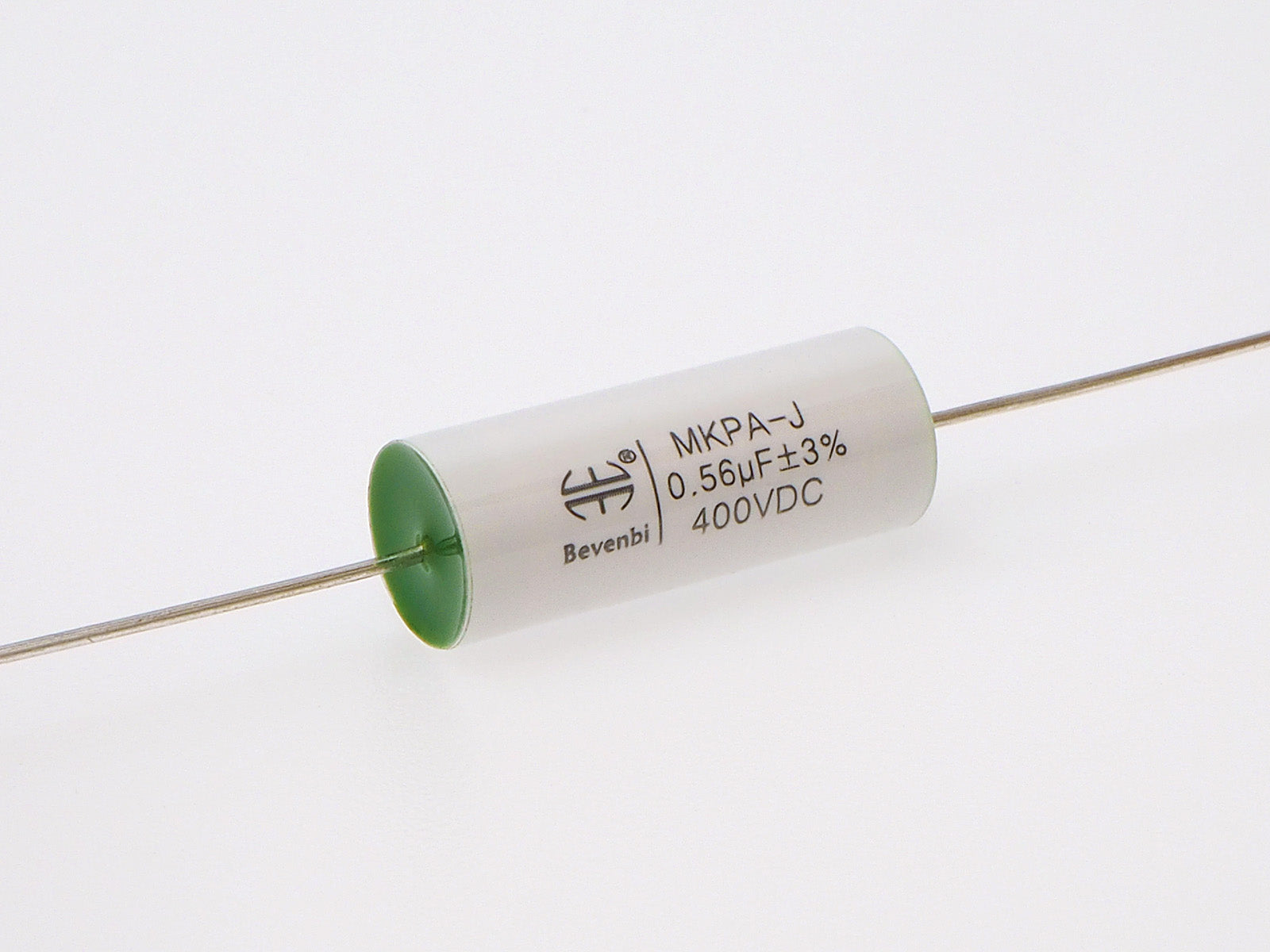 A 0.56uF Bevenbi capacitor with 3% tolerance and 400V rating.