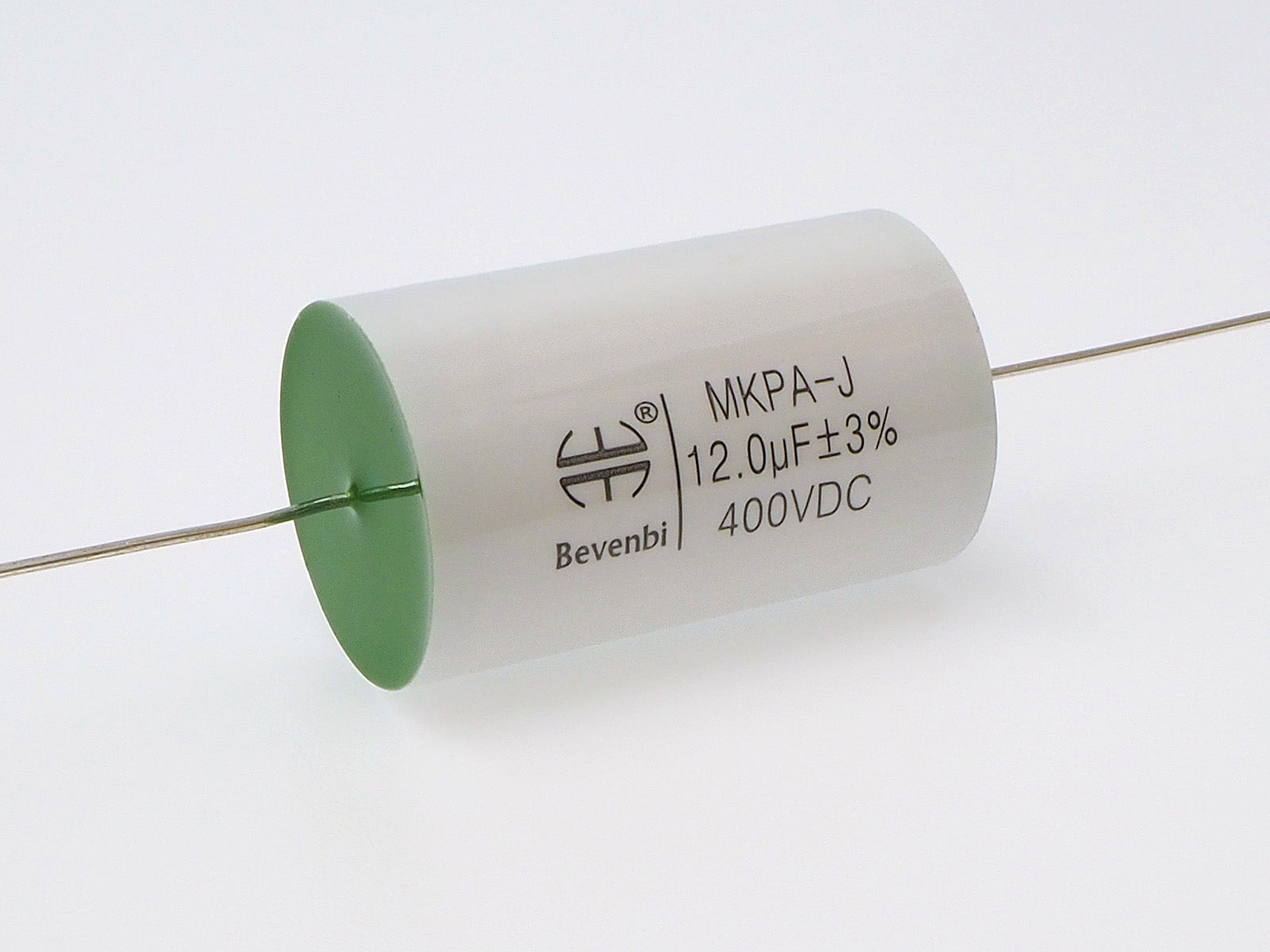 A Jade Series 12uF capacitor made by Bevenbi.