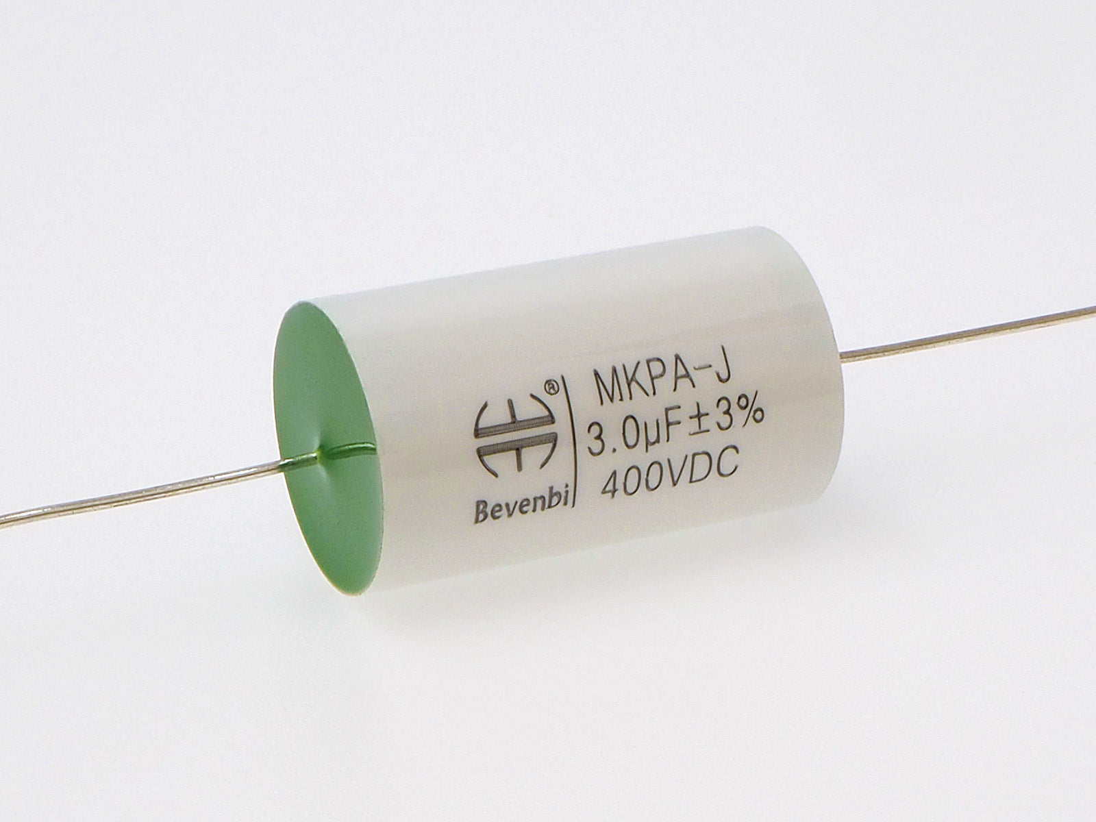 A 3.0uF capacitor with 3% tolerance made by Bevenbi.